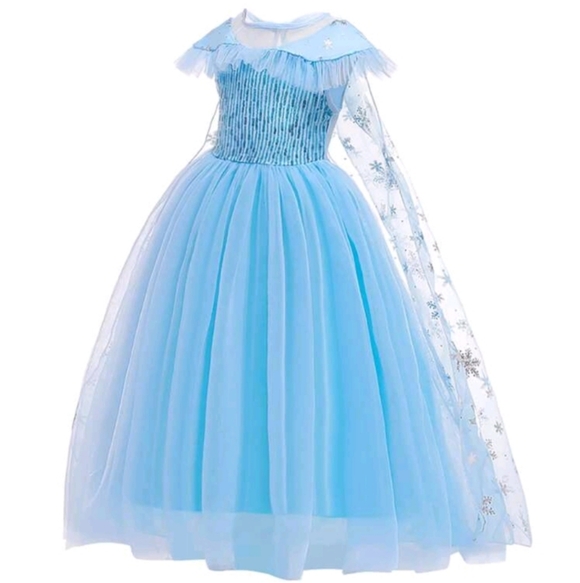 Elegant Blue Princess Dress - Picture 4 of 8